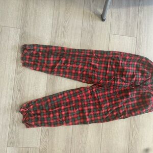 Talbots Red and Green Plaid Pants